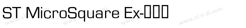 ST MicroSquare Ex字体转换